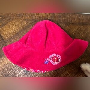 Janie & Jack 12-24 months Reversible Pink Floral‎ Hat